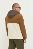 Кофта Billabong чоловіча колір коричневий з капюшоном візерунок