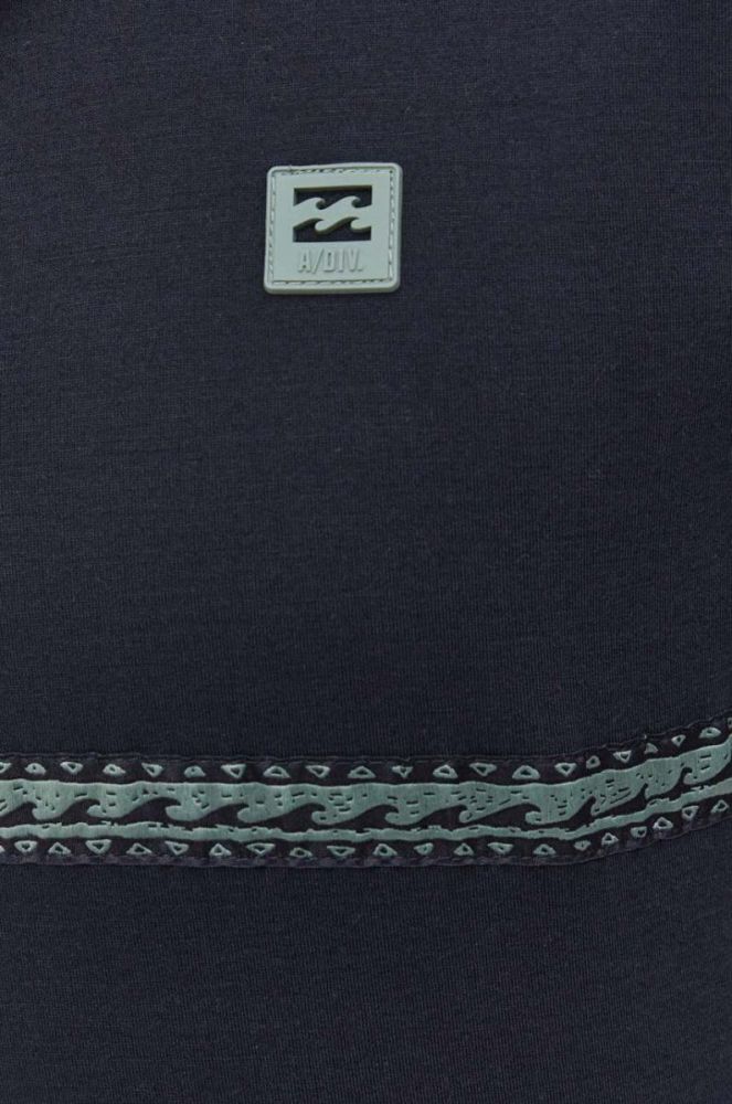 Кофта Billabong чоловіча колір чорний з капюшоном однотонна фото 5
