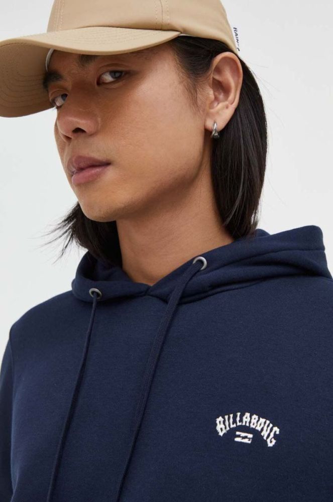 Кофта Billabong чоловіча колір синій з капюшоном меланж фото 4