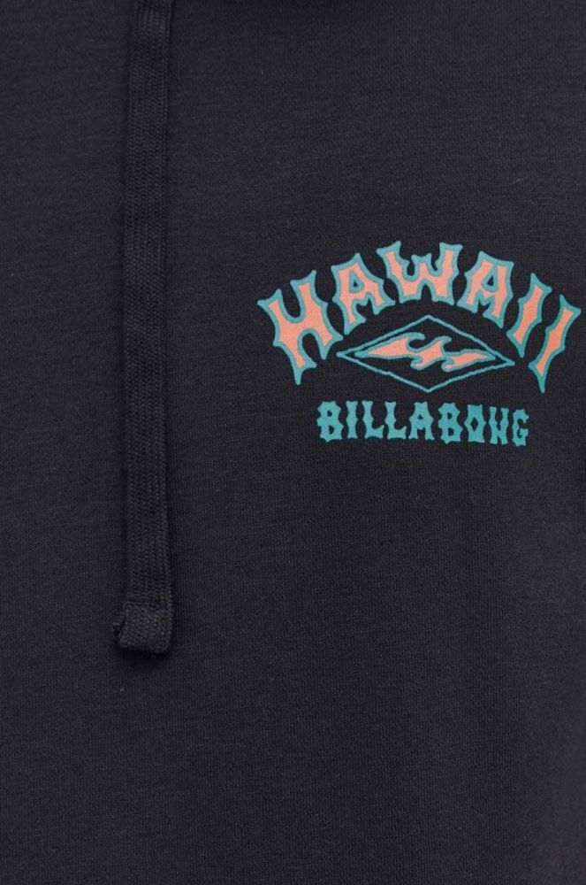 Кофта Billabong чоловіча колір чорний з капюшоном з принтом (3445462) фото 5