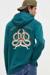 Кофта Billabong чоловіча колір зелений з капюшоном з принтом (3445466) Кофта Billabong чоловіча колір зелений з капюшоном з принтом (3445466)