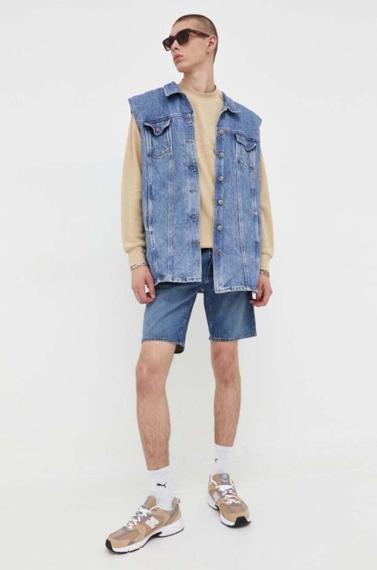 Кофта Quiksilver чоловіча колір бежевий однотонна фото 2