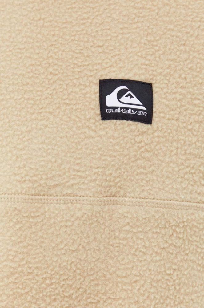 Кофта Quiksilver чоловіча колір бежевий однотонна фото 5