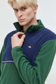 Флісова кофта Quiksilver колір зелений візерунок