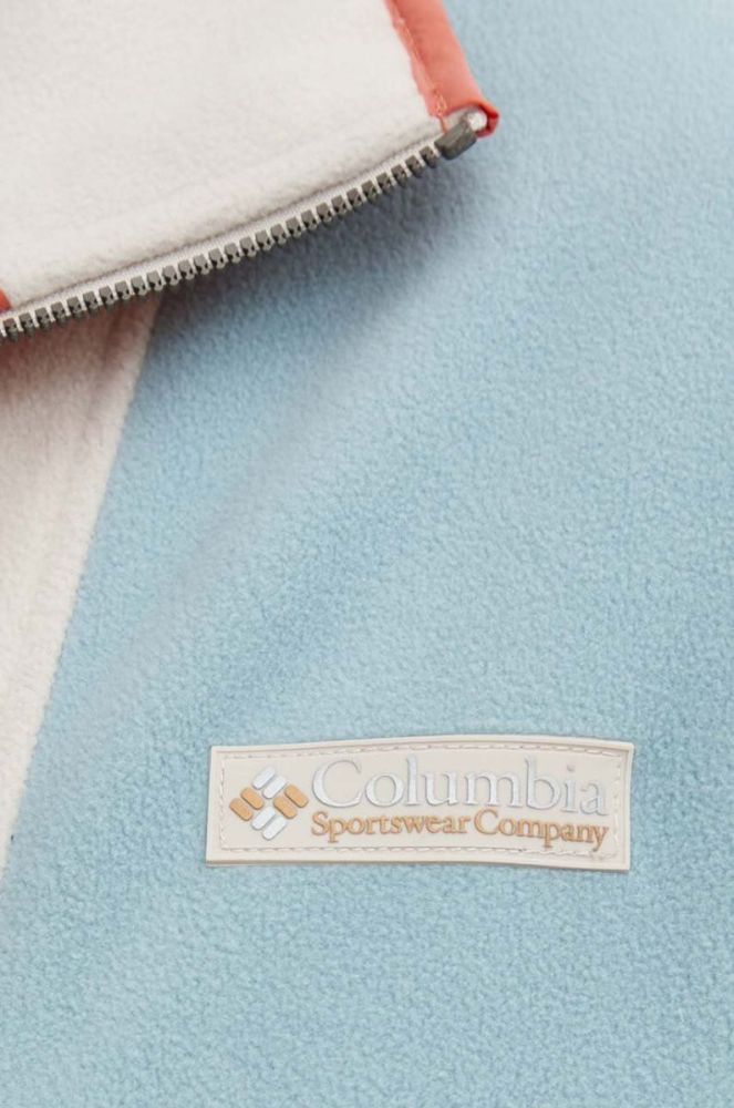 Флісова кофта Columbia візерунок колір блакитний фото 5