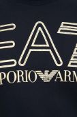 Бавовняна кофта EA7 Emporio Armani чоловіча колір чорний з принтом (3407330)