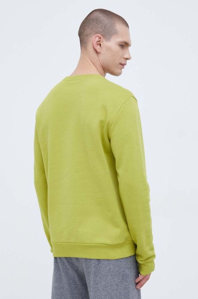 Бавовняна кофта EA7 Emporio Armani чоловіча колір зелений з аплікацією (3510070) фото 3