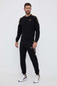 Кофта EA7 Emporio Armani чоловіча колір чорний з принтом (3309833)