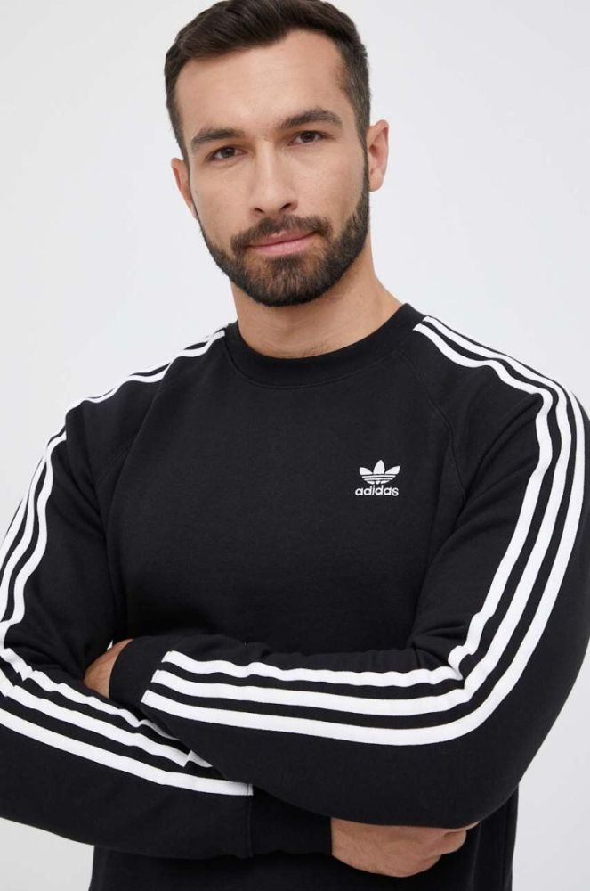 Кофта adidas Originals чоловіча колір чорний з аплікацією (3335038) фото 4