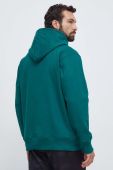 Кофта adidas Originals чоловіча колір зелений з капюшоном з аплікацією