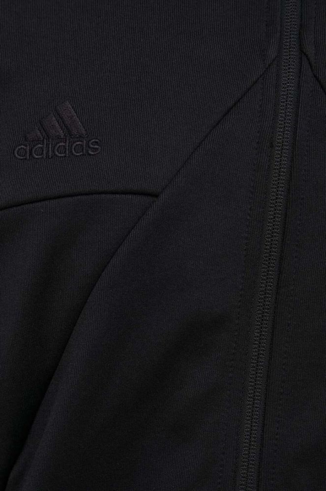 Кофта adidas чоловіча колір чорний однотонна (3385714) фото 5