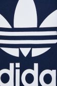 Бавовняна кофта adidas Originals чоловіча колір синій з капюшоном з принтом