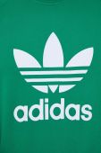 Бавовняна кофта adidas Originals чоловіча колір зелений з принтом