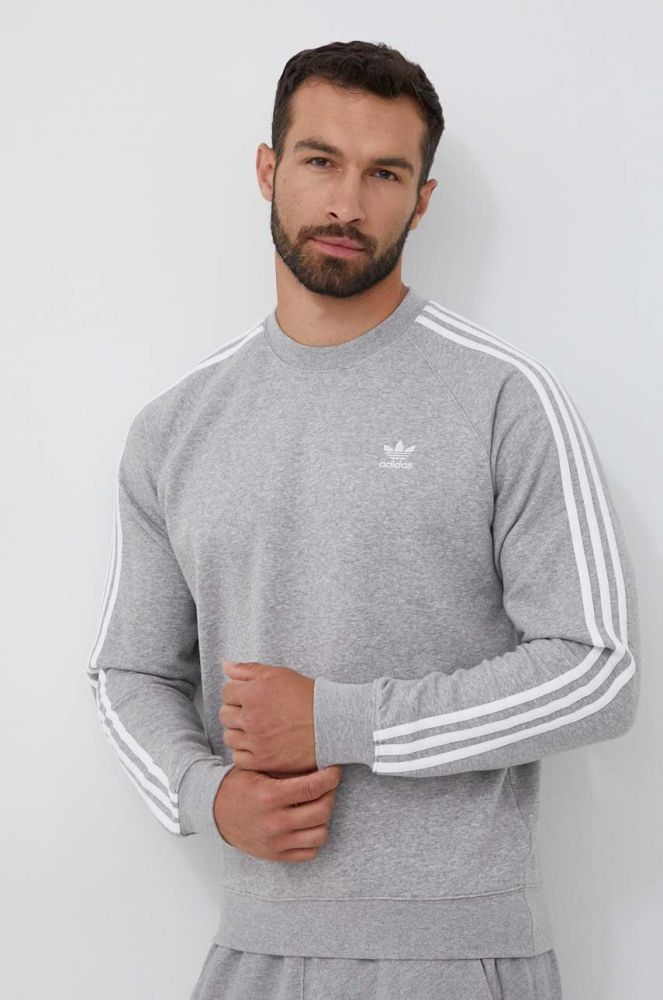 Кофта adidas Originals чоловіча колір сірий меланж (3359916)