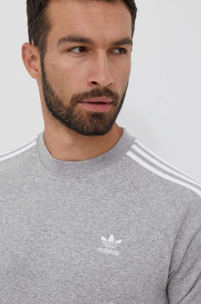 Кофта adidas Originals чоловіча колір сірий меланж (3359916) фото 4