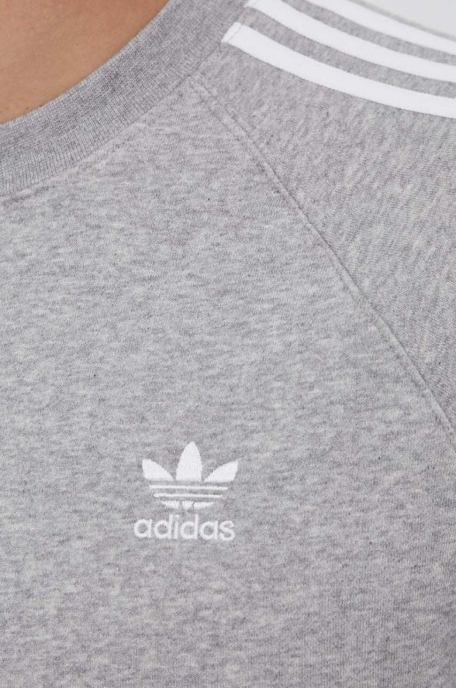 Кофта adidas Originals чоловіча колір сірий меланж (3359916) фото 5