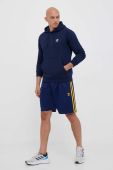Кофта adidas Originals чоловіча колір синій з капюшоном з аплікацією