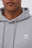 Кофта adidas Originals чоловіча колір сірий з капюшоном меланж (3383236)