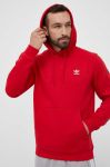 Кофта adidas Originals чоловіча колір червоний з капюшоном з аплікацією Кофта adidas Originals чоловіча колір червоний з капюшоном з аплікацією