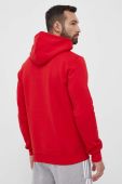 Кофта adidas Originals чоловіча колір червоний з капюшоном з аплікацією