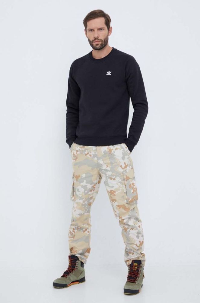 Кофта adidas Originals чоловіча колір чорний з аплікацією (3489011) фото 2