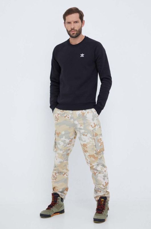Кофта adidas Originals чоловіча колір чорний з аплікацією (3489011) фото 2