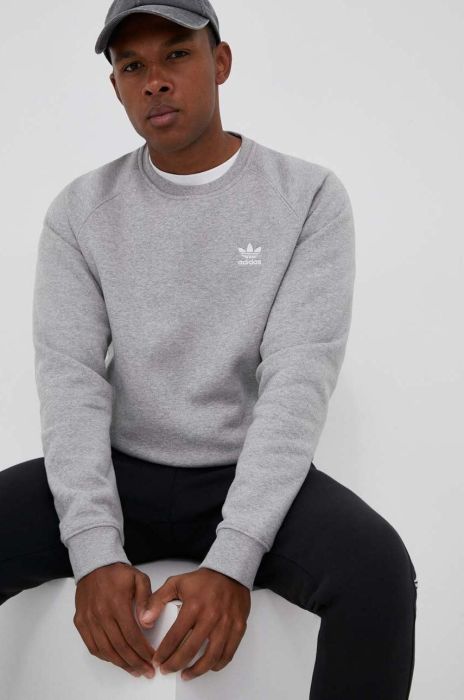 Кофта adidas Originals чоловіча колір сірий меланж (3385726)