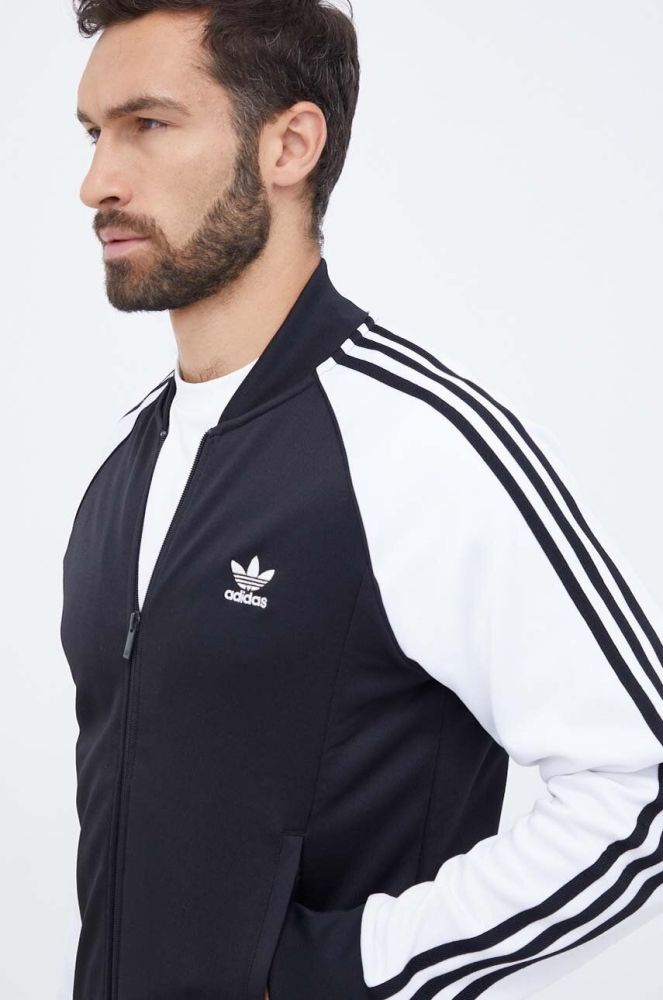 Кофта adidas Originals чоловіча колір чорний візерунок (3506586)