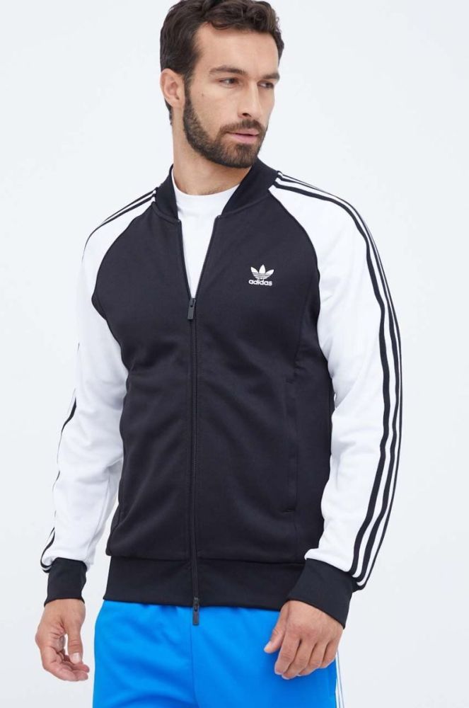 Кофта adidas Originals чоловіча колір чорний візерунок (3506586) фото 3