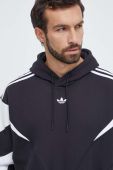 Кофта adidas Originals чоловіча колір чорний з капюшоном з аплікацією (3566882)