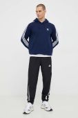 Кофта adidas Originals чоловіча колір синій з капюшоном візерунок