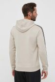 Кофта adidas Originals чоловіча колір бежевий з капюшоном з аплікацією (3335051)