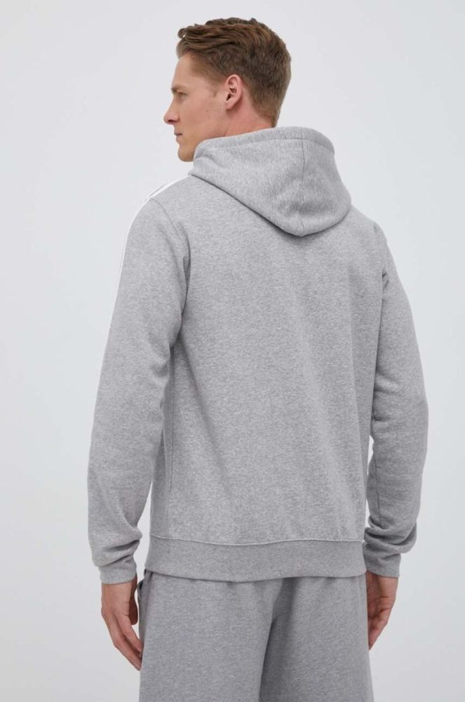 Кофта adidas Originals чоловіча колір сірий з капюшоном меланж (3353988) фото 3