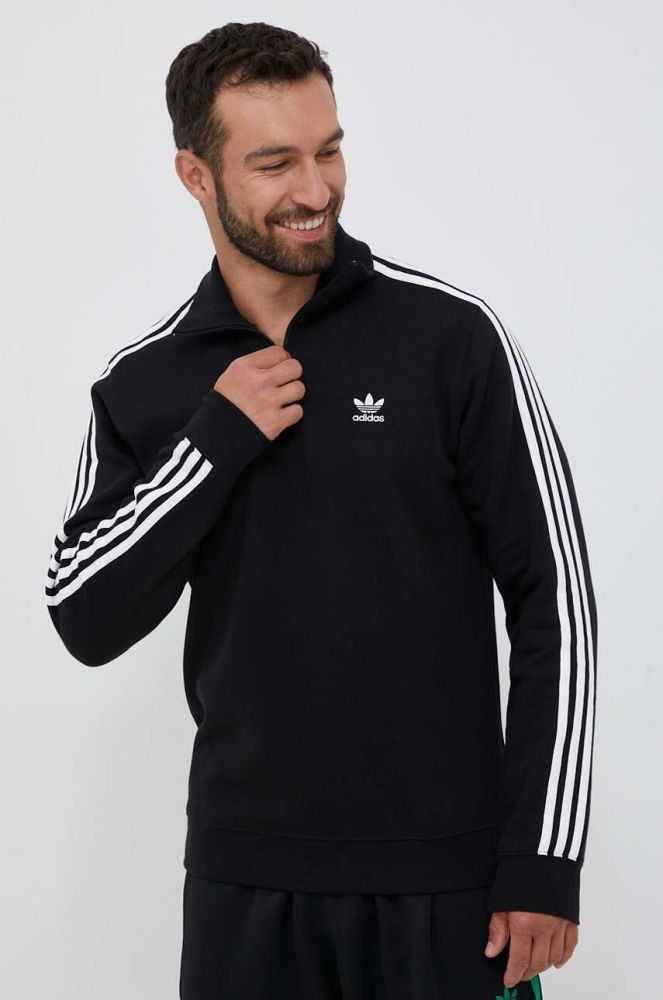 Кофта adidas Originals чоловіча колір чорний візерунок (3359935)