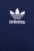 Кофта adidas Originals чоловіча колір синій з капюшоном однотонна