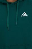 Кофта adidas чоловіча колір зелений з капюшоном однотонна (3321810)