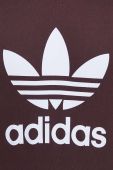 Бавовняна кофта adidas Originals чоловіча колір коричневий з принтом