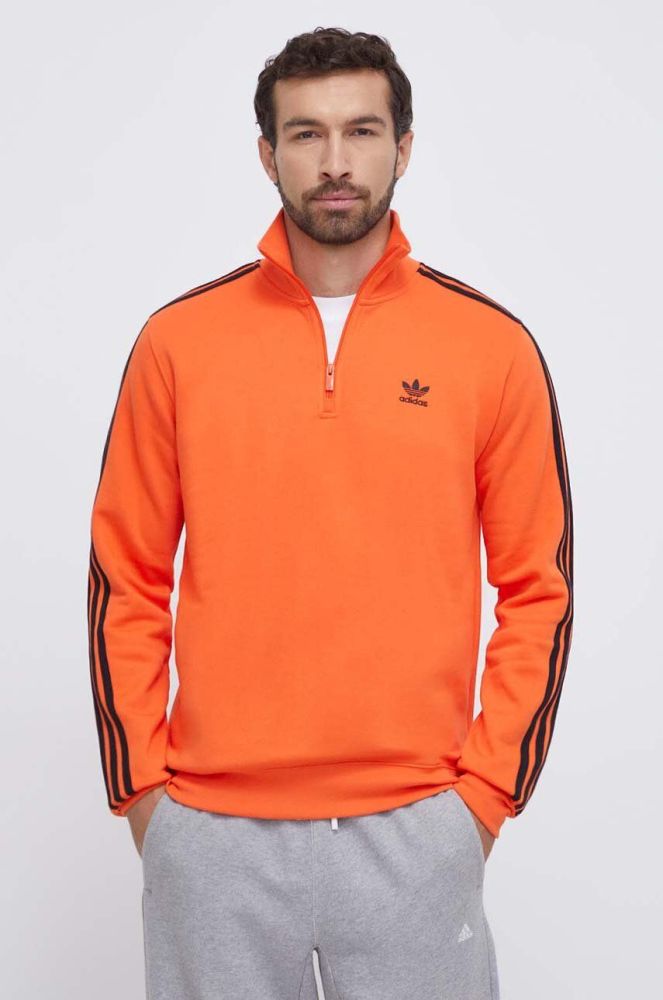 Кофта adidas Originals чоловіча колір помаранчевий візерунок