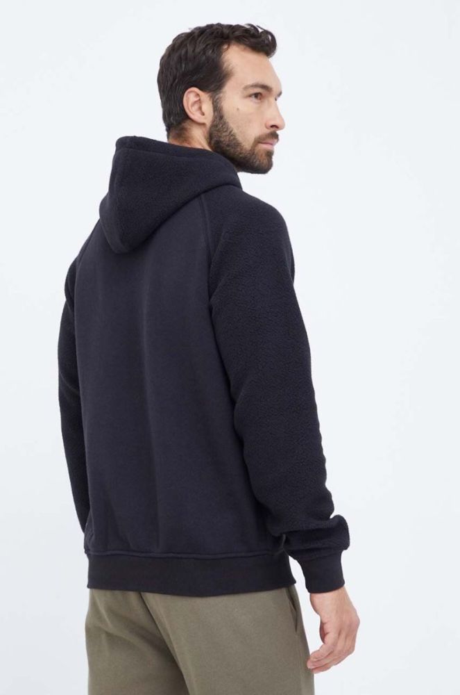 Кофта adidas Originals чоловіча колір чорний з капюшоном з аплікацією (3506590) фото 4