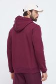 Кофта adidas Originals чоловіча колір бордовий з капюшоном однотонна