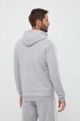 Кофта adidas чоловіча колір сірий з капюшоном меланж (3321814)