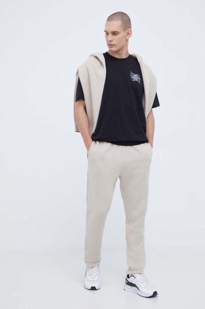 Кофта adidas чоловіча колір бежевий з капюшоном однотонна (3492375) фото 2