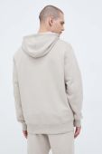 Кофта adidas чоловіча колір бежевий з капюшоном однотонна (3492375)