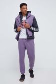 Кофта adidas чоловіча колір фіолетовий однотонна
