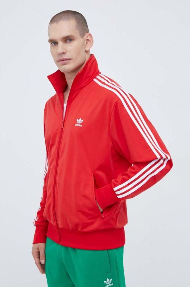 Кофта adidas Originals чоловіча колір червоний з аплікацією (3500007) фото 4