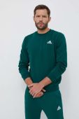 Кофта adidas чоловіча колір зелений однотонна (3321852)