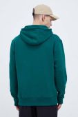 Кофта adidas чоловіча колір зелений з капюшоном з аплікацією (3500011)