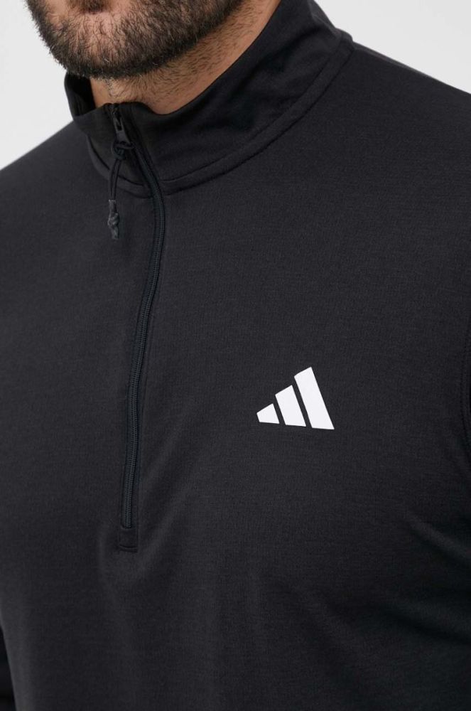 Тренувальна кофта adidas Performance Training Essentials колір чорний з принтом фото 5
