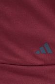 Тренувальна кофта adidas Performance Base колір бордовий з капюшоном однотонна