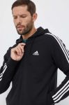 Бавовняна кофта adidas чоловіча колір чорний з капюшоном з аплікацією (3319592) Бавовняна кофта adidas чоловіча колір чорний з капюшоном з аплікацією (3319592)